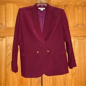 NWOT Vintage David Hollis 100% Silk Blazer Size 8P